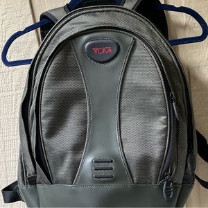 Tumi gray casual backpack lightweight travel designer